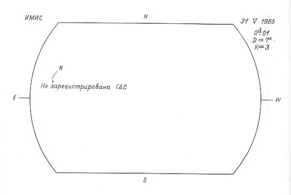 Magnetic observation is not available