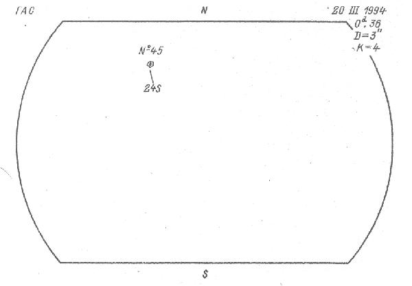 Magnetic observation is not available